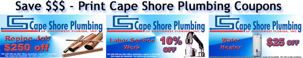 Cape Coral Fort Myers Plumber Coupon